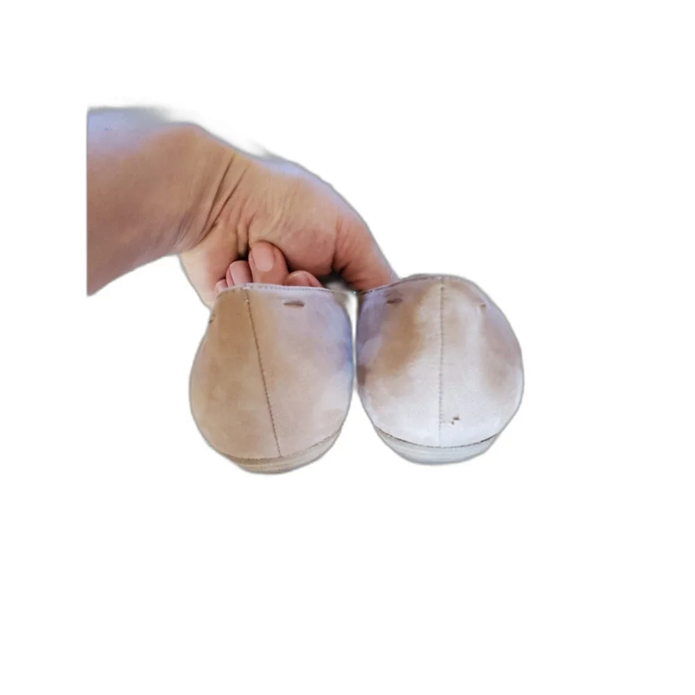 Eileen Fisher Pointed Flat Shoes Nude Quiet Luxury Comfort 5.5 VGUC